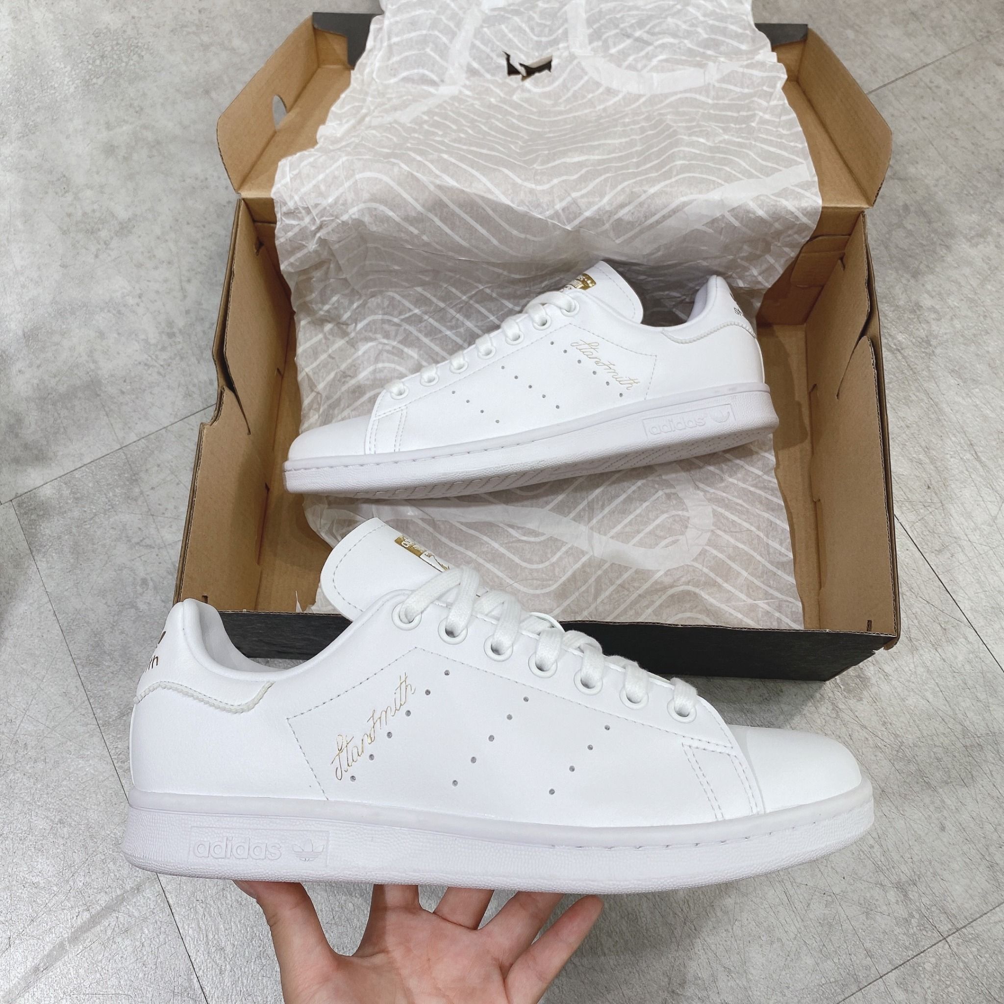  0308 - HÀNG CHÍNH HÃNG - GIÀY ADIDAS STANSMITH - Trắng GOLD - *WHITE/GOLD* - 2022** - Code: H00307 