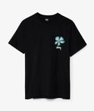  1134 - HÀNG CHÍNH HÃNG - ÁO THUN STUSSY -  STUSSY FLOWER - BLACK 