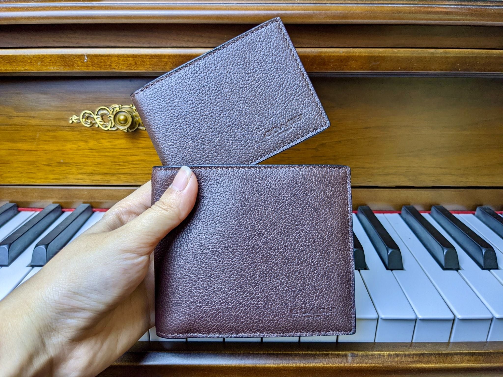  03966 - HÀNG CHÍNH HÃNG - VÍ COACH Nam NGẮN 850K - 3 in 1 