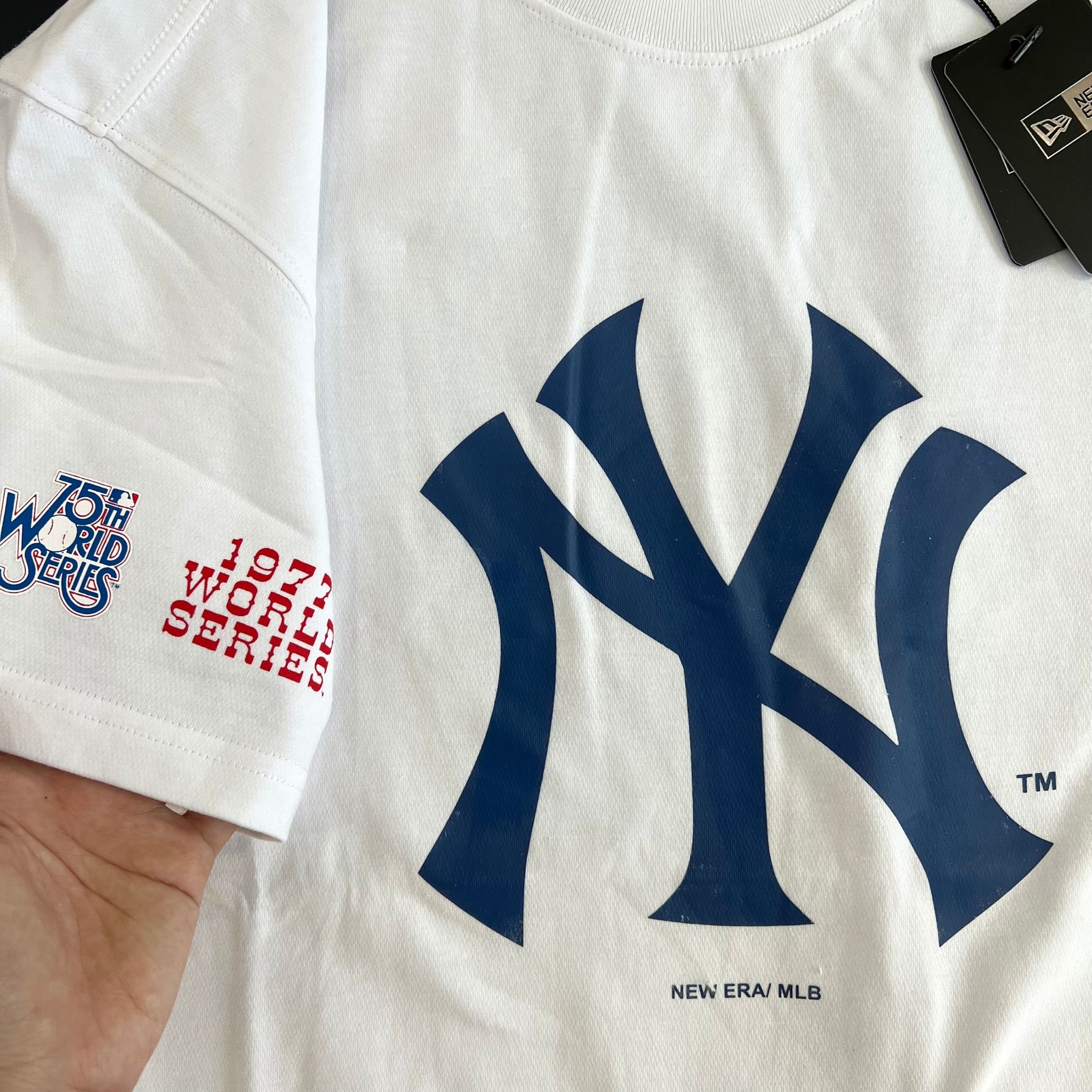  0849 - HÀNG CHÍNH HÃNG - ÁO THUN NEW ERA - YANKEES RIVARY (2 LOGO) *TRẮNG* - WHITE - Code: 13334707 