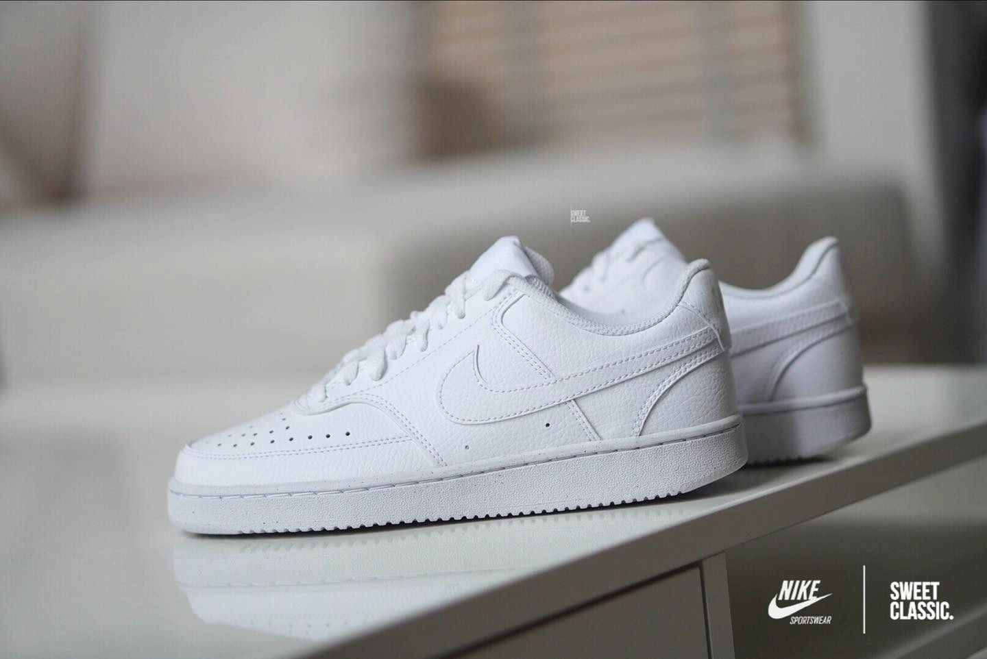  0439 - HÀNG CHÍNH HÃNG - GIÀY NIKE COURT VISION LOW - *ALL WHITE* - Code: DH2987 100 