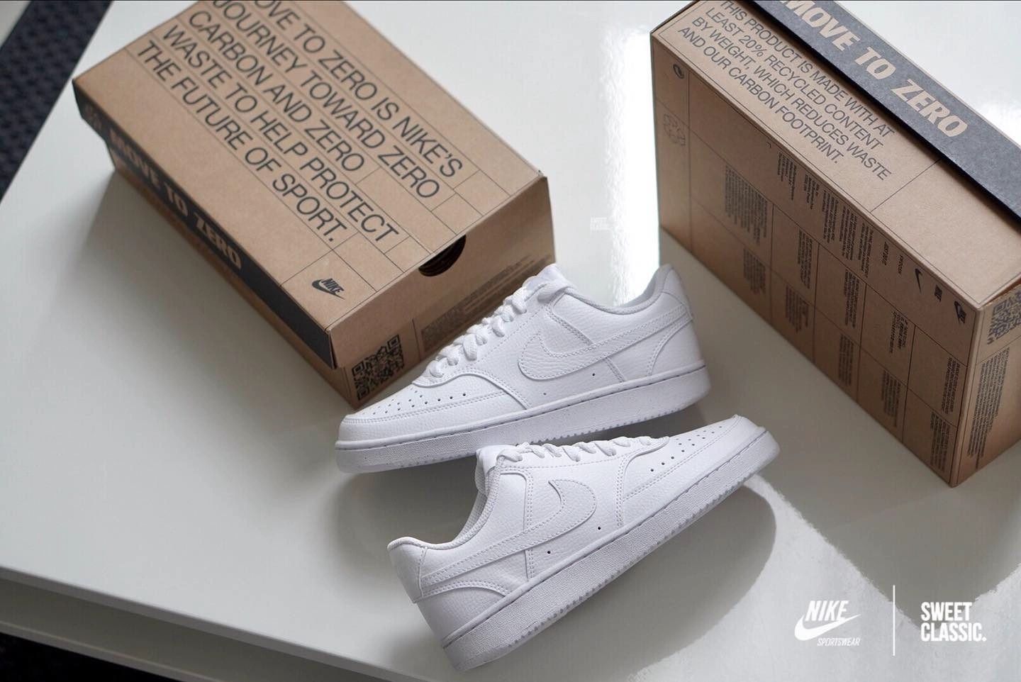  0439 - HÀNG CHÍNH HÃNG - GIÀY NIKE COURT VISION LOW - *ALL WHITE* - Code: DH2987 100 