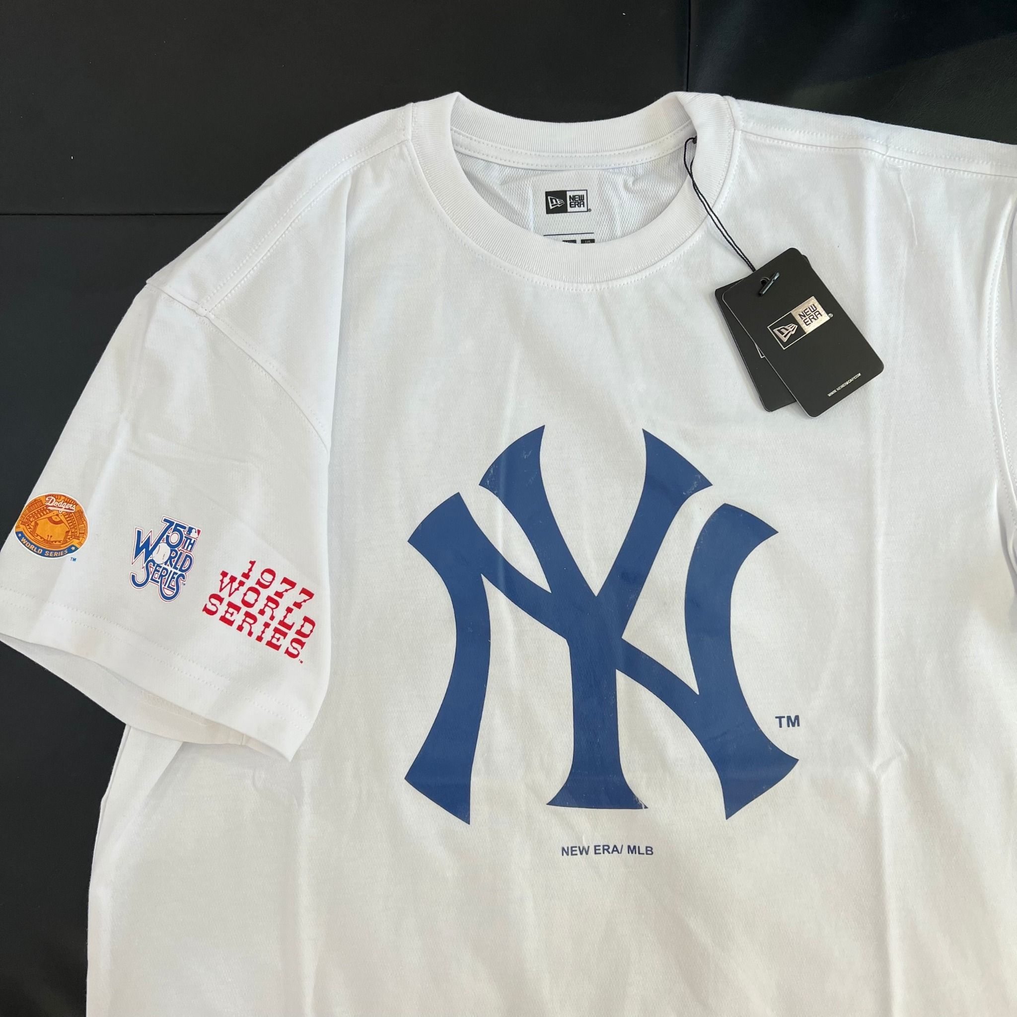  0849 - HÀNG CHÍNH HÃNG - ÁO THUN NEW ERA - YANKEES RIVARY (2 LOGO) *TRẮNG* - WHITE - Code: 13334707 