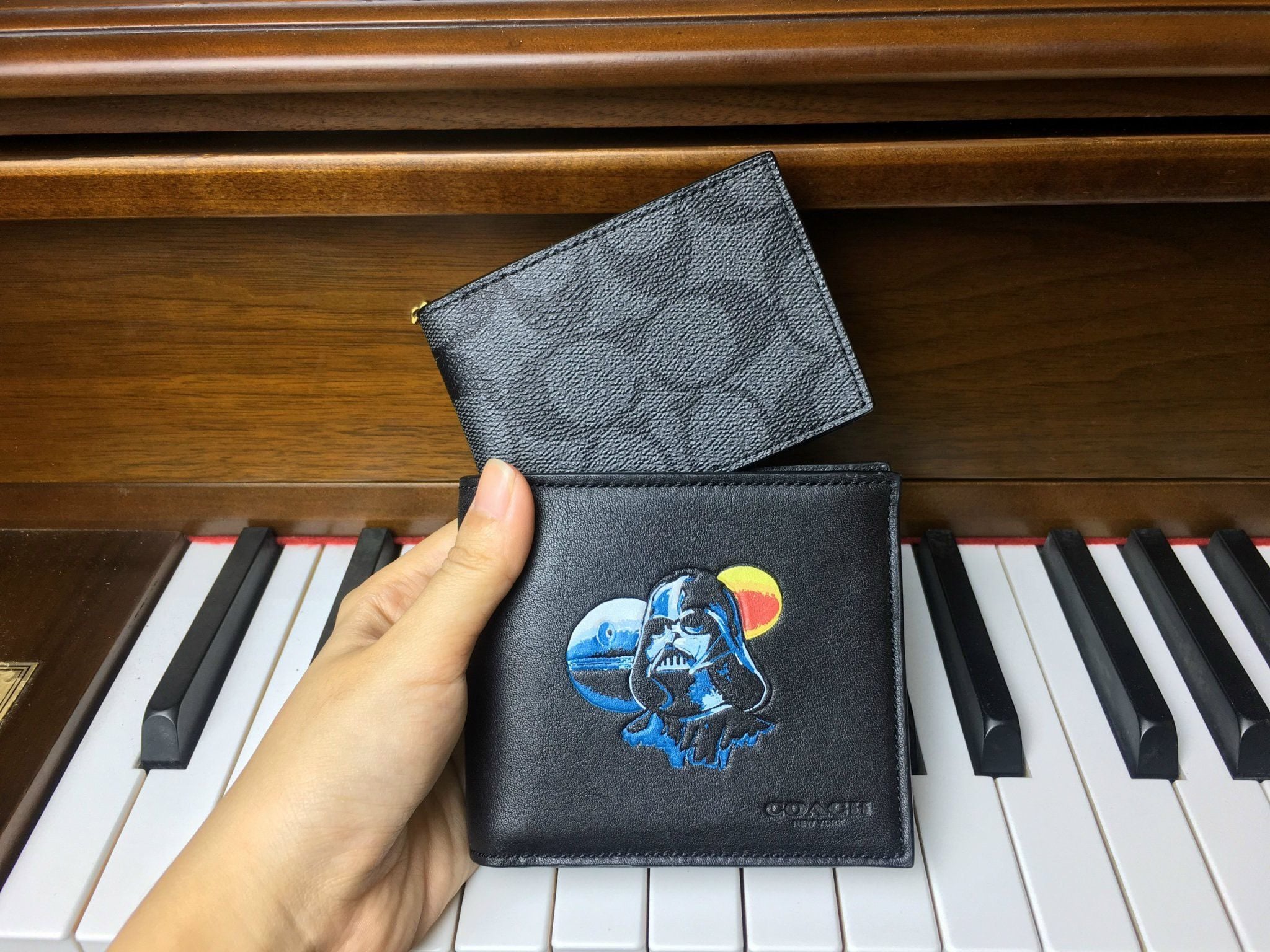  03966 - HÀNG CHÍNH HÃNG - VÍ COACH Nam NGẮN 850K - 3 in 1 