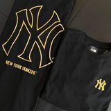  0962 - HÀNG CHÍNH HÃNG - ÁO THUN NEW ERA - NY BASIC VIỀN GOLD - ĐEN- CODE : 12360543 