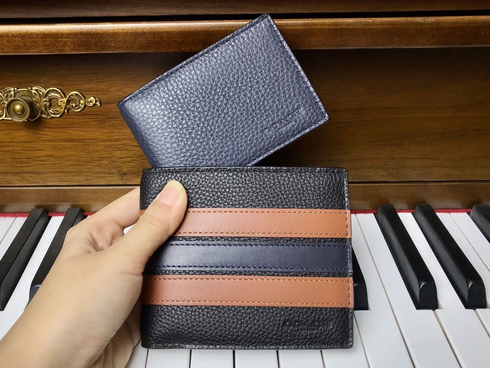  03966 - HÀNG CHÍNH HÃNG - VÍ COACH Nam NGẮN 850K - 3 in 1 