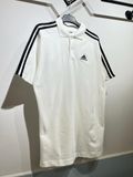  2565 - HÀNG CHÍNH HÃNG - ÁO ADIDAS POLO 2 SỌC LOGO NHỎ TRẮNG - * WHITE * CODE : IC9312 
