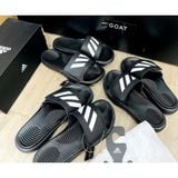  0452 - HÀNG CHÍNH HÃNG - DÉP ADIDAS ALPHABOUCE SLIDE - Đen SỌC TRẮNG - *SỌC TRẮNG* - Code: FZ0387 