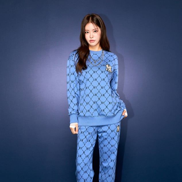  0457 - HÀNG [CHÍNH HÃNG]  - ÁO Sweater MLB All Over Fit Sweatshirt *CHÍNH HÃNG* - Code: 3AMTB0121-50WHS 