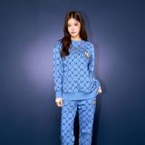  0456 - HÀNG CHÍNH HÃNG - ÁO Sweater MLB Monogram Diamond All Over Fit SweatShirt --- Màu BLACK --- *Authentic* 