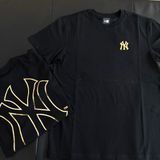  0962 - HÀNG CHÍNH HÃNG - ÁO THUN NEW ERA - NY BASIC VIỀN GOLD - ĐEN- CODE : 12360543 