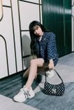  0434 - HÀNG CHÍNH HÃNG - TÚI MLB MONOGRAM HOBO BAG NEW YORK - ĐEN - CODE: 3ABQS012N-50BKS 
