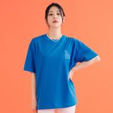  1300 - HÀNG CHÍNH HÃNG - ÁO THUN MLB - BASIC MEGA LOGO LA DODGERS - XANH BLUE - CODE: 3ATSB0433-07BLS 