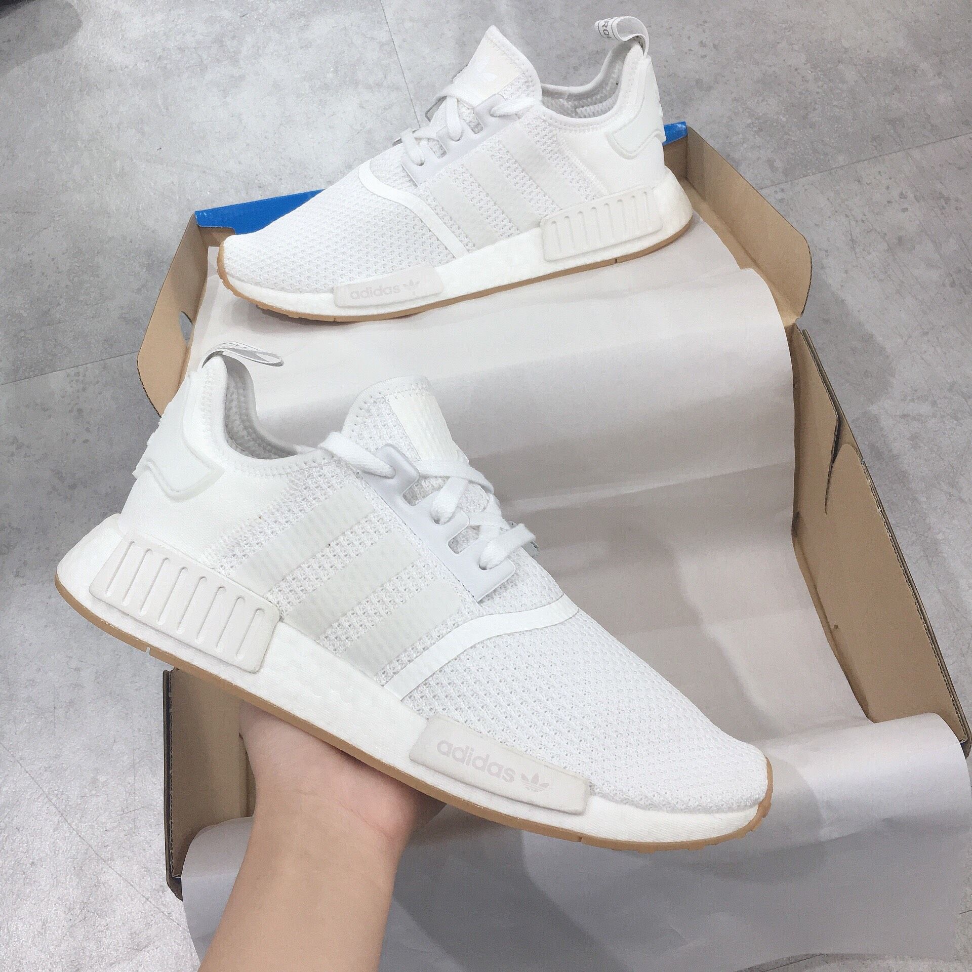  0119 - HÀNG CHÍNH HÃNG - GIÀY ADIDAS NMD R1  - *WHITE GUM* - 2021** - Code: D96635 