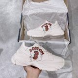  0165 - HÀNG CHÍNH HÃNG - GIÀY SNEAKER MLB CHUNKY BOSTON 3D - *NUDE* - 2021** - Code: 