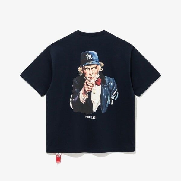  2660 - HÀNG CHÍNH HÃNG - ÁO THUN NEW ERA - NY YANKEES UNCLE SAM - NAVY - CODE: 14536458 