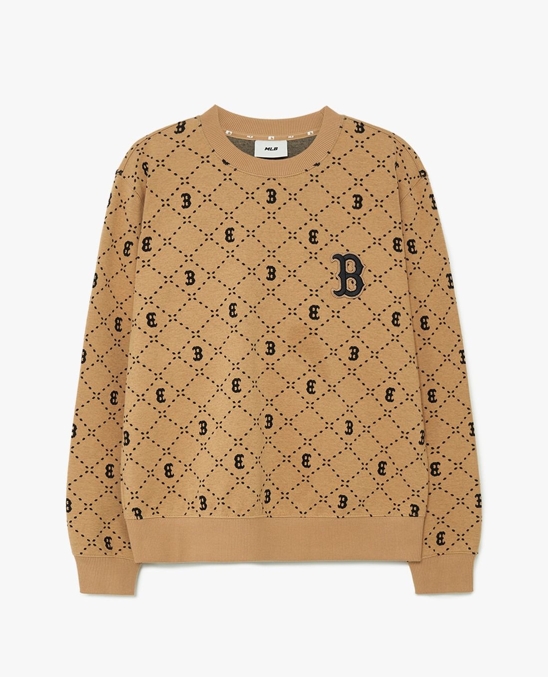  1651 - HÀNG CHÍNH HÃNG - ÁO SWEATER MLB DIA MONOGRAM BOSTON 