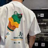  2678 - HÀNG CHÍNH HÃNG - ÁO NEW ERA - A'S CÂY KEM XANH LÁ - TRẮNG 