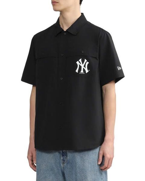  2687 - HÀNG CHÍNH HÃNG - ÁO NEW ERA - SƠ MI 2 TÚI - NEW YORK - ĐEN - CODE: 14529324 