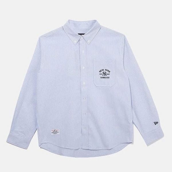  2688 - HÀNG CHÍNH HÃNG - ÁO SƠ MI NEW ERA - SƠ MI TAY DÀI - NY KẺ SỌC XANH - XANH - CODE: 14529326 