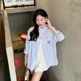  2688 - HÀNG CHÍNH HÃNG - ÁO SƠ MI NEW ERA - SƠ MI TAY DÀI - NY KẺ SỌC XANH - XANH - CODE: 14529326 