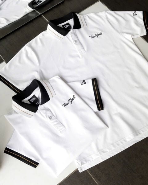  2712 - HÀNG CHÍNH HÃNG - ÁO THUN POLO NEW ERA - NEW YORK - TRẮNG - CODE: 14852233 