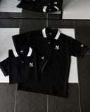  2711 - HÀNG CHÍNH HÃNG - ÁO THUN POLO NEW ERA - NY CỔ ĐEN - ĐEN - CODE: 14852234 