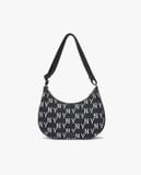  2721 - HÀNG CHÍNH HÃNG - Túi MLB Hobo Bag - NY Monogram - Đen (Size TO) - Code: 3ABQL023N 50BKS 