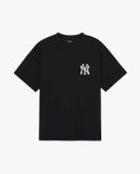  2692 - HÀNG CHÍNH HÃNG - ÁO THUN MLB - BIG LOGO NGÔI SAO LẤP LÁNH - ĐEN - CODE : 3ASTX0143 