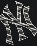  2692 - HÀNG CHÍNH HÃNG - ÁO THUN MLB - BIG LOGO NGÔI SAO LẤP LÁNH - ĐEN - CODE : 3ASTX0143 