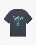  2699 - HÀNG CHÍNH HÃNG - ÁO THUN MLB - YANKEES 1903 - XÁM ĐEN - CODE:3ATSB2243-07WHS 