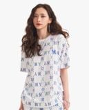 0870 - HÀNG CHÍNH HÃNG - ÁO THUN MLB Monogram - TRẮNG *MULTI* 