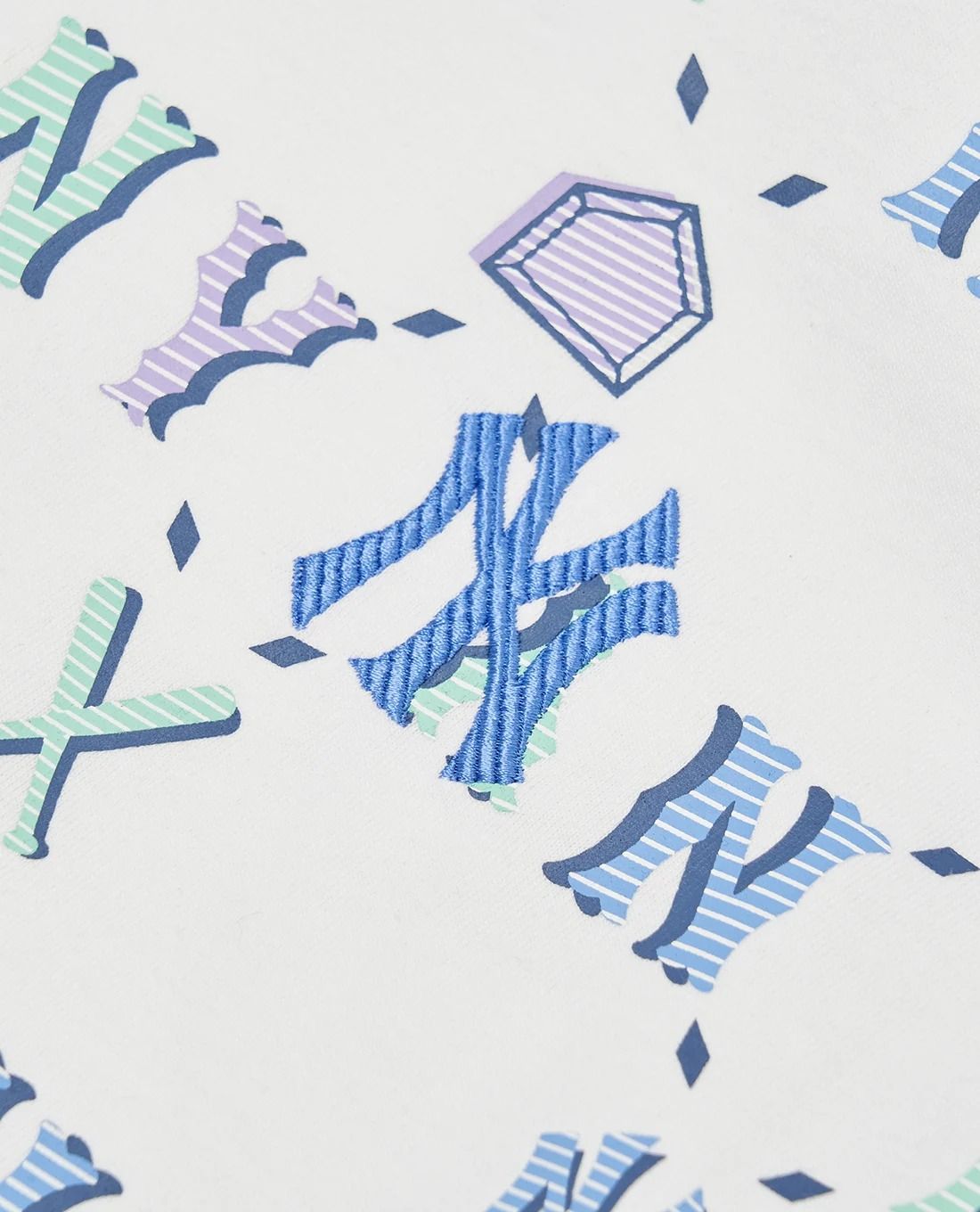  0870 - HÀNG CHÍNH HÃNG - ÁO THUN MLB Monogram - TRẮNG *MULTI* 
