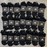  0409 - HÀNG CHÍNH HÃNG - VỚ ADIDAS - CỔ THẤP -  *BLACK/WHITE* 