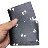  1786 - HÀNG CHÍNH HÃNG - Ví Coach Ngắn *Đen* Nhiều Mắt 850K *2024* 