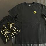  0779 - HÀNG CHÍNH HÃNG - ÁO THUN NEW ERA - NY VIỀN GOLD LOGO BASIC ĐEN - *BLACK* - Code: 12360543 