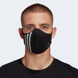  0091 - HÀNG CHÍNH HÃNG - BỘ 3 KHẨU TRANG ADIDAS FACE MASK COVER SIZE M/L - *BLACK* - 2024** - Code: HF7045 