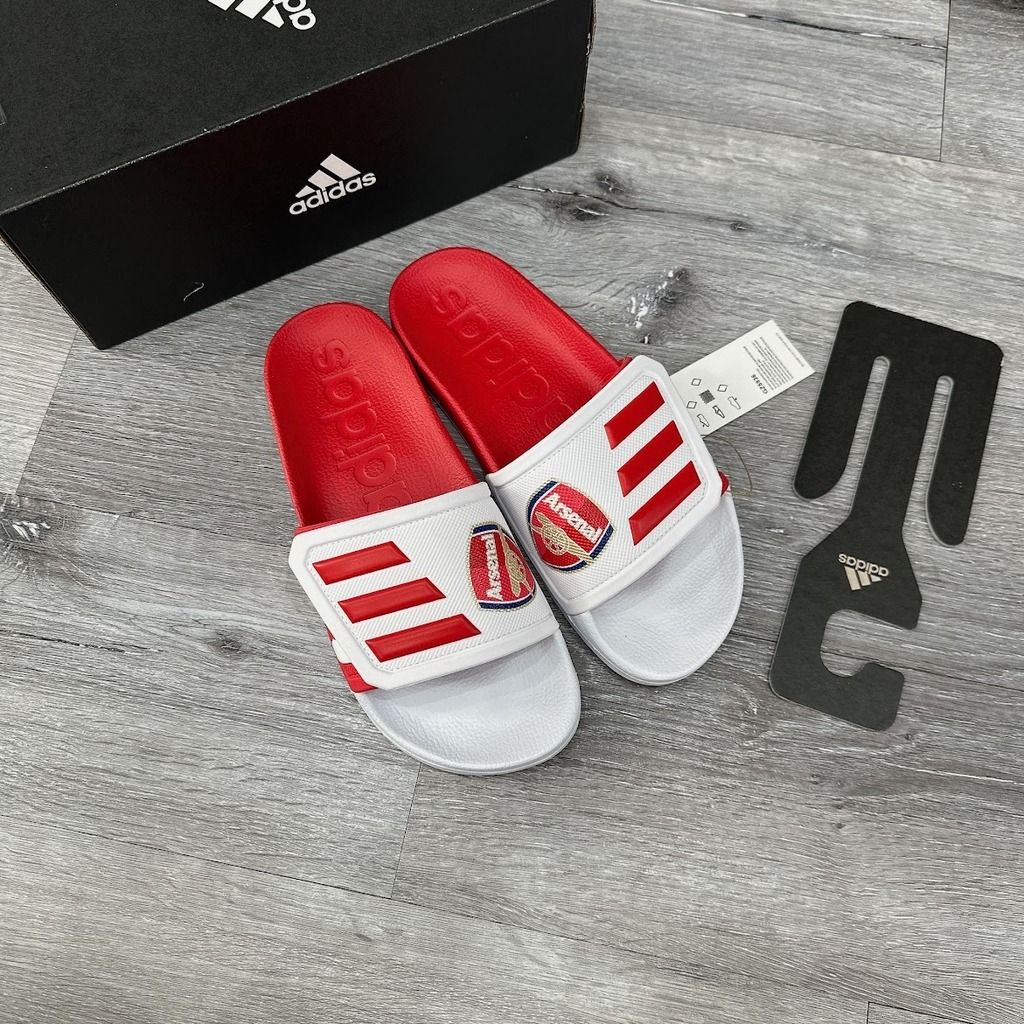  1091 - HÀNG CHÍNH HÃNG - DÉP ADIDAS TND - TRẮNG & ĐỎ - ARSENAL - CODE: GZ5936 