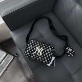  0432 - HÀNG CHÍNH HÃNG - TÚI MLB ĐEO CHÉO Monogram (LỚN) Cross Bag New York Yankees *BLACK* - Code: 3ACRM012N-50BKS 