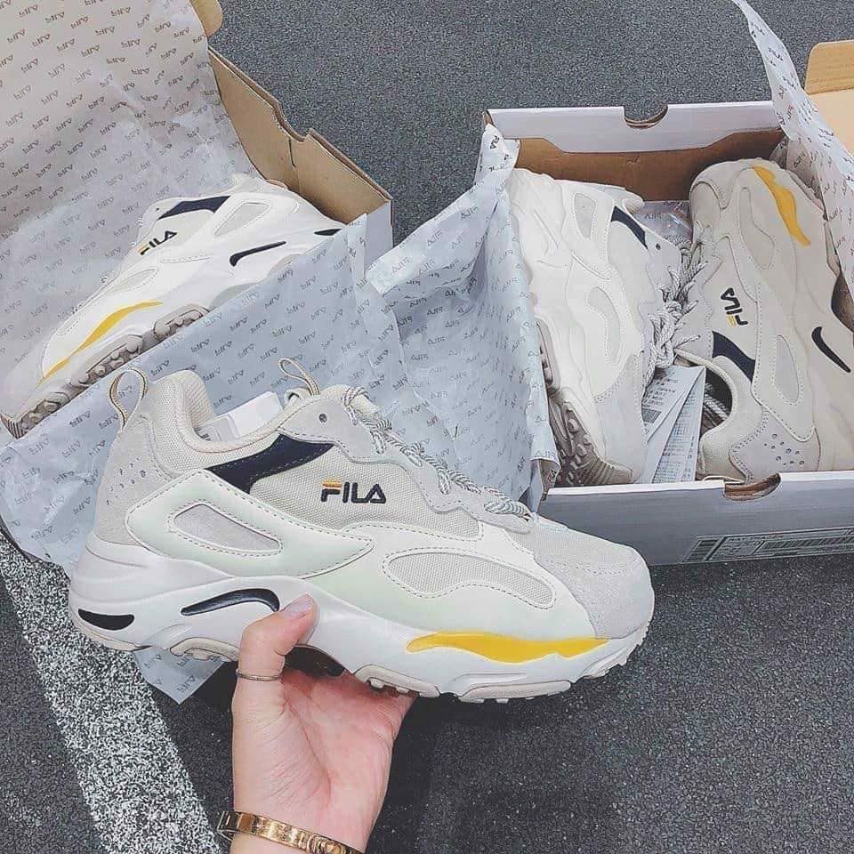  0201 - HÀNG CHÍNH HÃNG - GIÀY FILA RAY TRACER BTS VÀNG - *YELLOW* - 2021** - Code: 1RM01153 