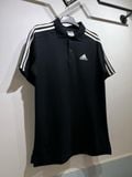  2566 - HÀNG CHÍNH HÃNG - ÁO ADIDAS POLO 2 SỌC LOGO NHỎ ĐEN - * BLACK * CODE : IC9310 