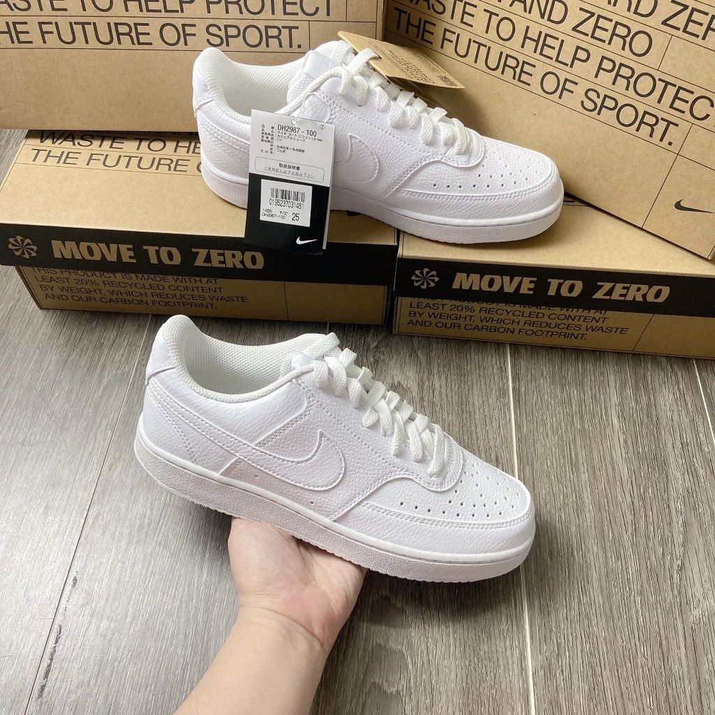  0439 - HÀNG CHÍNH HÃNG - GIÀY NIKE COURT VISION LOW - *ALL WHITE* - Code: DH2987 100 