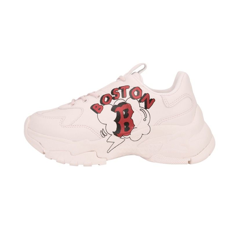  0165 - HÀNG CHÍNH HÃNG - GIÀY SNEAKER MLB CHUNKY BOSTON 3D - *NUDE* - 2021** - Code: 