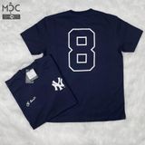  0733 - HÀNG CHÍNH HÃNG - ÁO THUN NEW ERA - NY LOGO SỐ 8 XANH ĐẬM - *NAVY* - Code: 11929490 