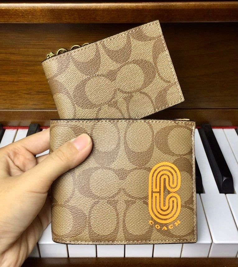  03966 - HÀNG CHÍNH HÃNG - VÍ COACH Nam NGẮN 850K - 3 in 1 