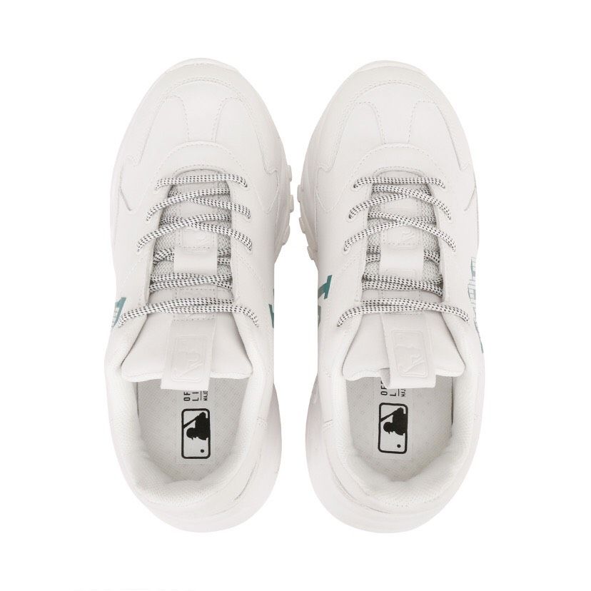  0148 - HÀNG CHÍNH HÃNG - GIÀY SNEAKER MLB BIG BALL CHUNKY - LA 3D BLOCK - *WHITE/MINT* - 2021** - Code: 32SHCD111 