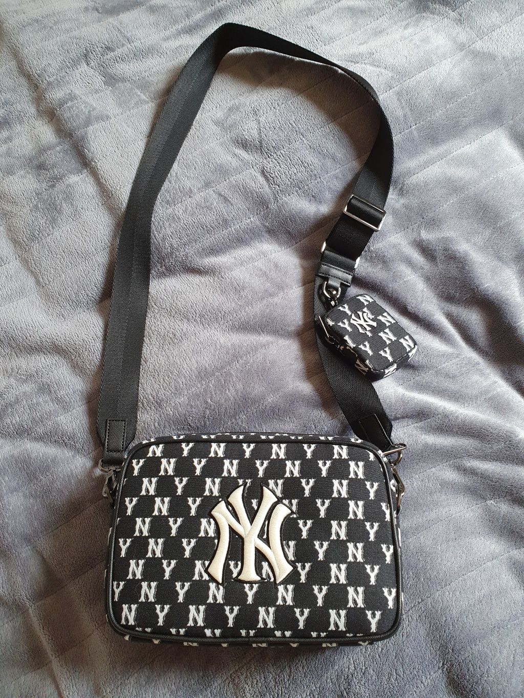 Monogram Mini Cross Bag NY Yankees Black