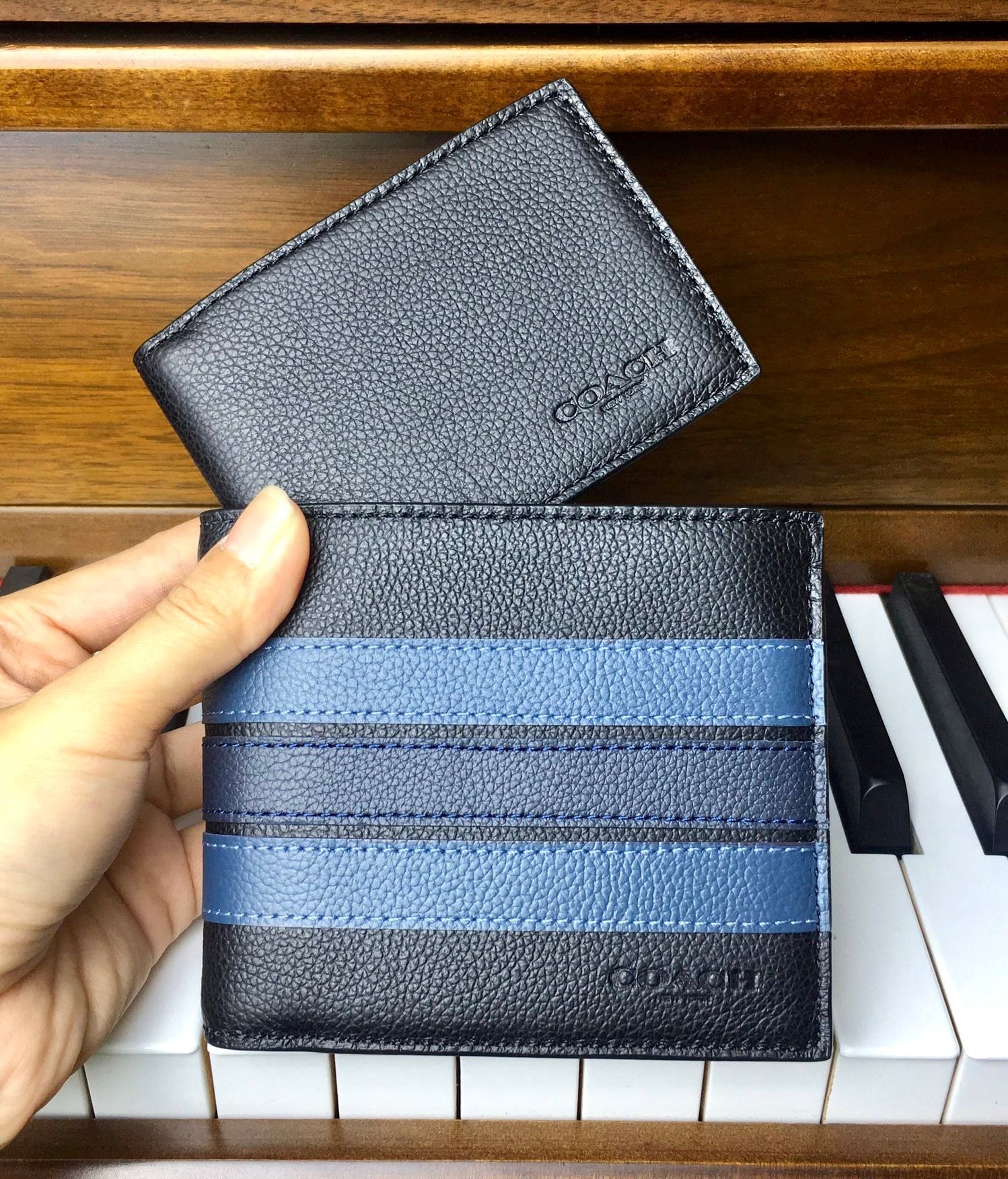  03966 - HÀNG CHÍNH HÃNG - VÍ COACH Nam NGẮN 850K - 3 in 1 