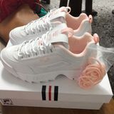  0448 - HÀNG CHÍNH HÃNG - GIÀY FILA DISRUPTOR CÁ MẬP - *WHITE/PINK* - Code: FS1HTA1074X WPK-1 