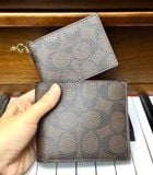  03966 - HÀNG CHÍNH HÃNG - VÍ COACH Nam NGẮN 850K - 3 in 1 